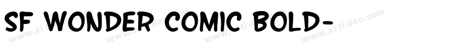SF Wonder Comic Bold字体转换